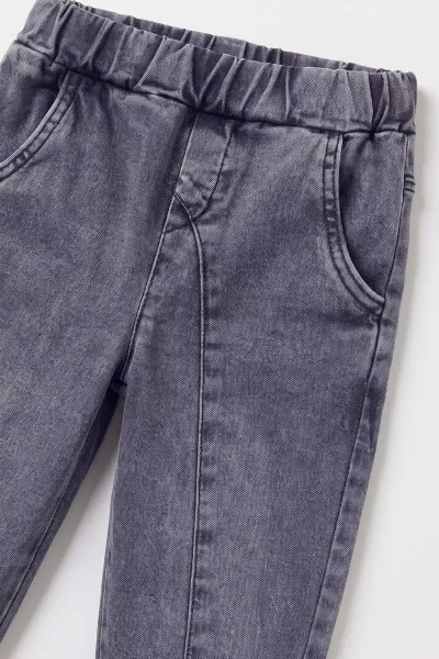 Mavi (2-5 Yaş)Kapüşonlu Çıtçıt Düğmeli Gabardin Ceket Pantolonlu Erkek Çocuk 3'lü Takım 477975