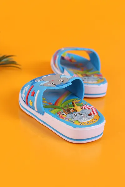 Mavi (21-24) Kabartmalı Taban Şeritli Bebek Terlik 281660