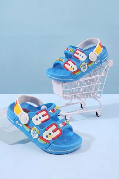 Mavi ( 25 - 29 ) Figürlü Erkek Çocuk Sandalet 462505