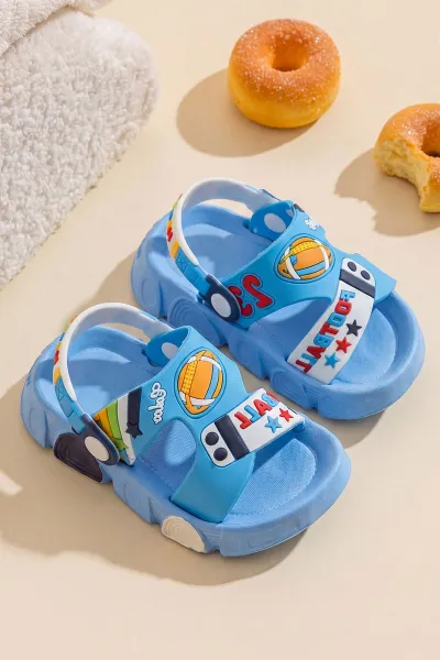 Mavi ( 25 - 29 ) Figürlü Erkek Çocuk Sandalet 462517