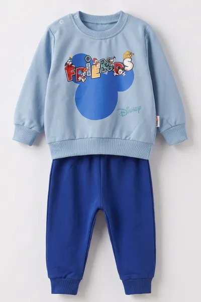 Mavi (3-24 Ay)Friends  Baskılı 2 İp  Erkek Bebek  Takım 483872