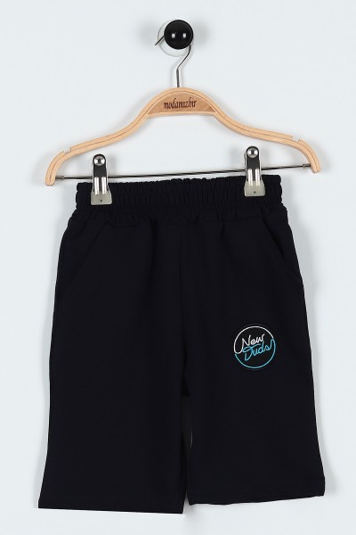 Mavi (3-6 Yaş) New Duds Nakışlı Yakalı Düğme Detaylı Erkek Bebe Takım 183589
