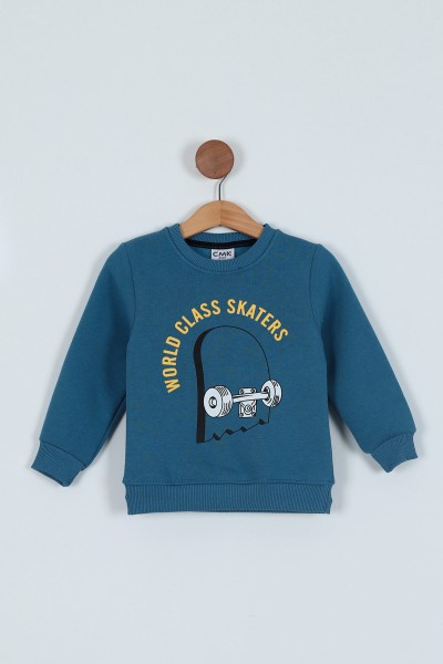 mavi-3-7-yas-baskili-3-ip-erkek-cocuk-sweatshirt-224319