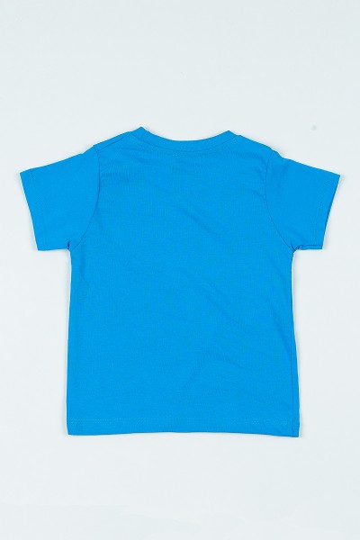 Mavi (3-7 Yaş) Cmk Baskılı  Erkek  Çocuk Tişört 108214