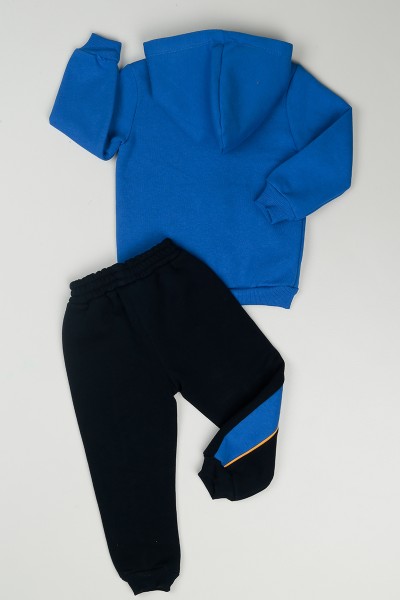 Mavi (3-7 Yaş) Street Wear Baskılı Erkek Çocuk Takım 85004