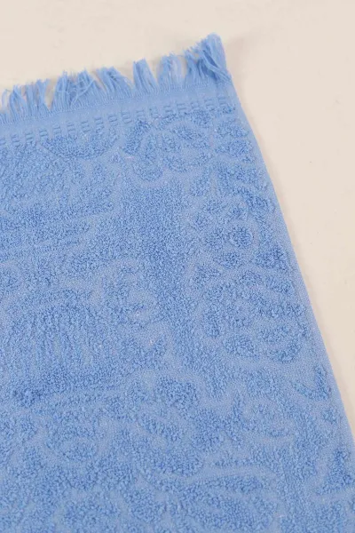 Mavi 30x50 Saçaklı Coco Desen Havlu 440148