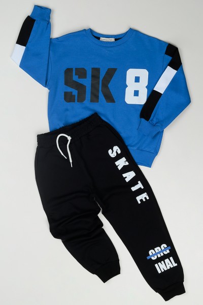 mavi-5-9-yas-sk8-baskili-erkek-cocuk-takim-83834