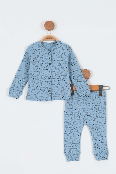 mavi-6-12-ay-fil-baskili-onu-citcitli-erkek-bebe-pijama-takim-196992