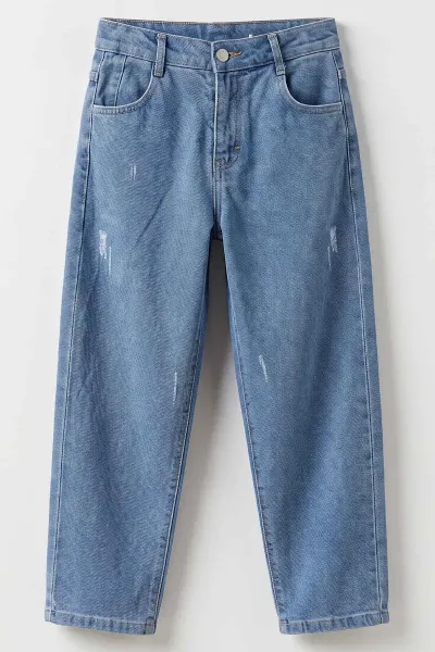 Mavi (6-15 Yaş)Baggy Erkek Çocuk Kot Pantolon 492828