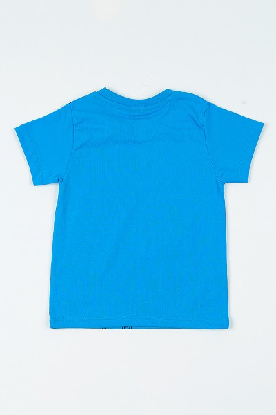 Mavi (8-12 yaş) Calıfornıa Baskılı Erkek Çocuk Tişört 108082