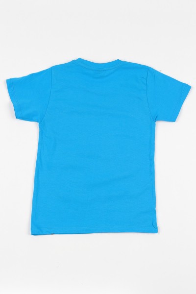Mavi (8-12 yaş) Every Baskılı Erkek Çocuk Tişört 110616