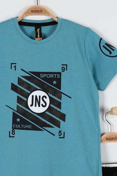 Mavi (9-12 Yaş) Jns Sports Baskılı Belden Bağlamalı Erkek Çocuk Takım 183017