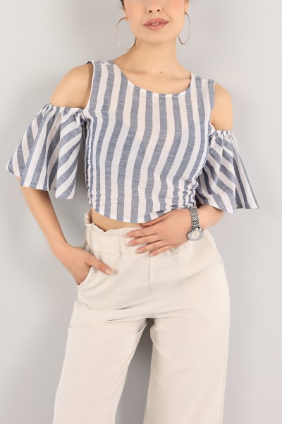 mavi-baglamali-keten-bluz-117083