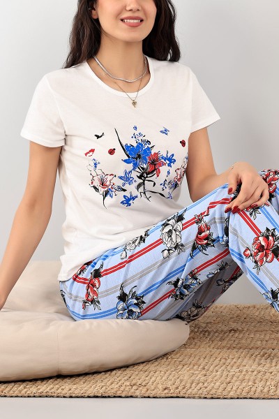 mavi-baskili-bayan-pijama-takimi-102678