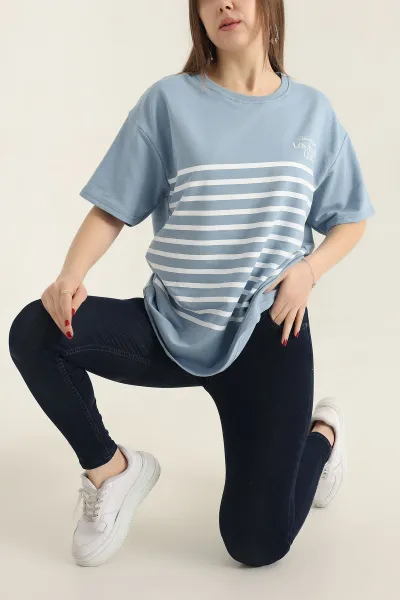 mavi-baskili-bisiklet-yaka-oversize-bayan-tisort-337665