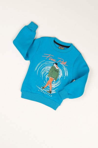 mavi-baskili-ici-sardonlu-erkek-cocuk-sweat-77475