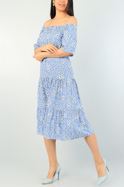 mavi-beli-lastikli-dokuma-elbise-70144