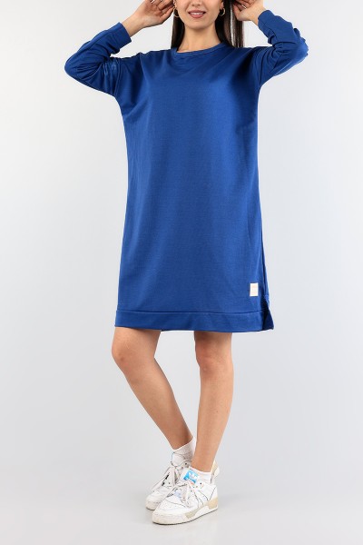 Mavi Bisiklet Yaka Elbise Tunik 89278