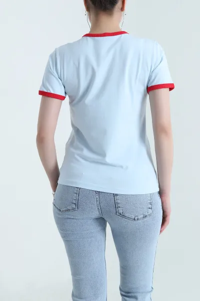 Mavi Bisiklet Yaka İnterlok Kadın Tişört 457205
