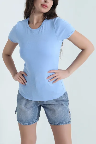 Mavi Bisiklet Yaka Süprem Kadın Tişört 457058