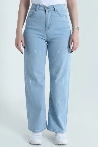Mavi Cep Detay Boyfit Lazer Kadın Kot Pantolon 452400