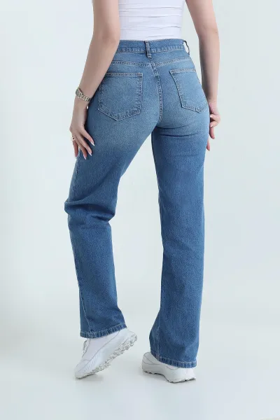 Mavi Comfort Likralı Palazzo Kadın Kot Pantolon 456438