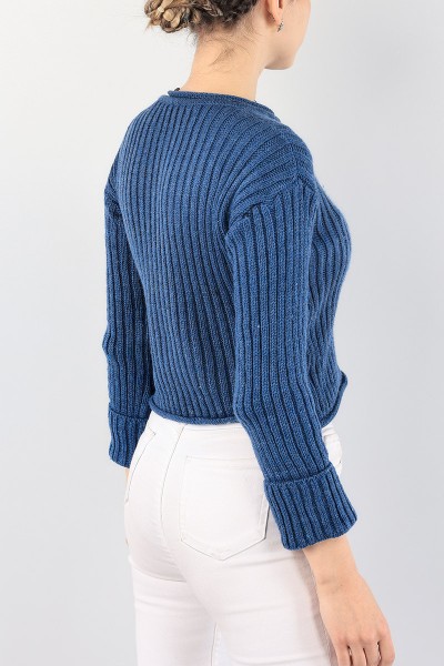 Mavi Crop Bayan Triko Kazak 89060