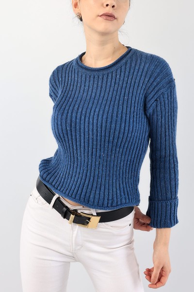 Mavi Crop Bayan Triko Kazak 89060