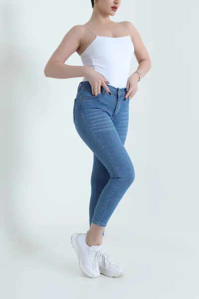 Mavi Dar Paça Slim Fit Kadın Kot Pantolon 452938