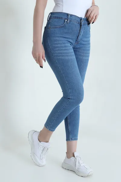 Mavi Dar Paça Slim Fit Kadın Kot Pantolon 452938