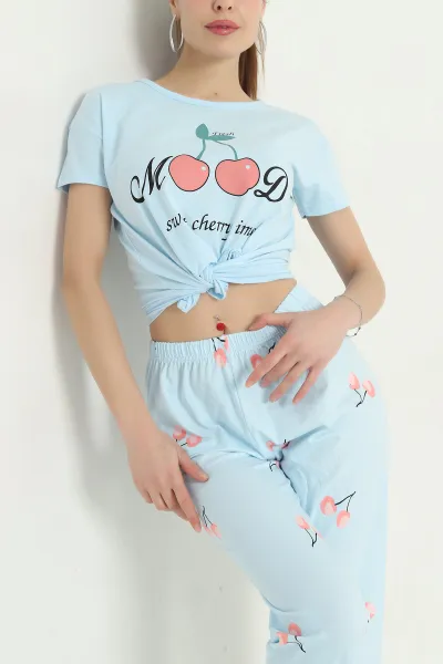 mavi-desenli-penye-kadin-pijama-takimi-341720