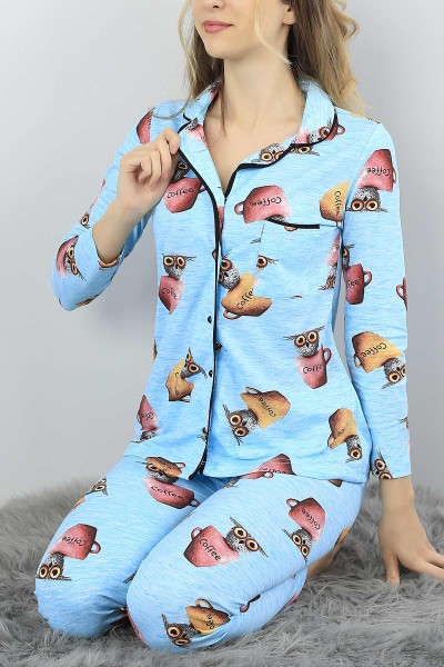 mavi-dugmeli-bayan-baskili-pijama-takimi-54939