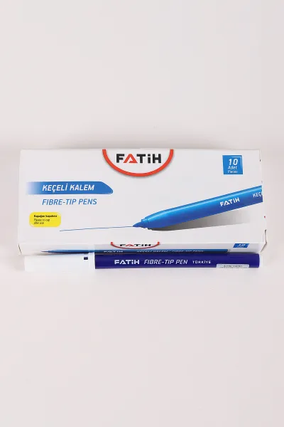 Mavi Fatih Ofis Tipi Keçeli Boya Kalemi 10'lu 456956