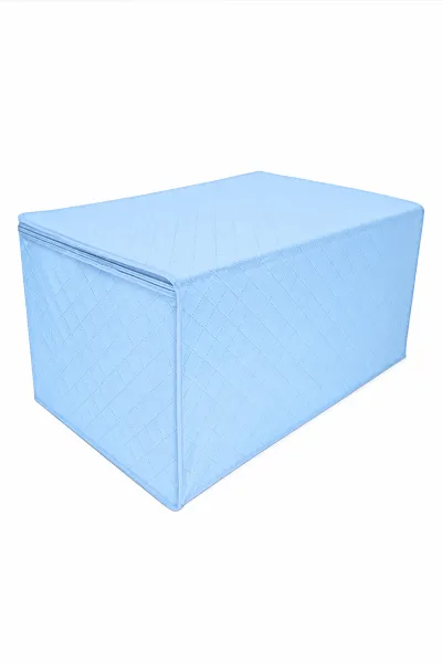 Mavi Fermuarlı 25x38x18 Çorap Hurcu Tela Kumaş 243108