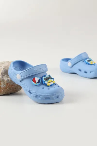 Mavi Figürlü Kız Çocuk Sandalet 462479