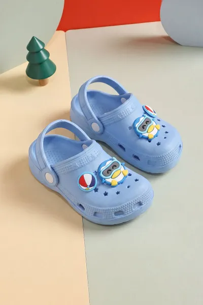 Mavi Figürlü Kız Çocuk Sandalet 462479