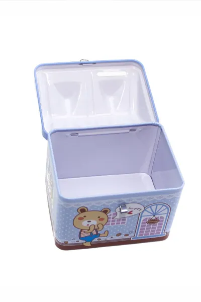 Mavi Giftzen Temalı Kilitli Metal Kumbara 458909