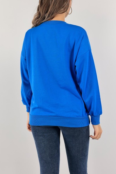 Mavi İki İp Bayan Sweat 126647