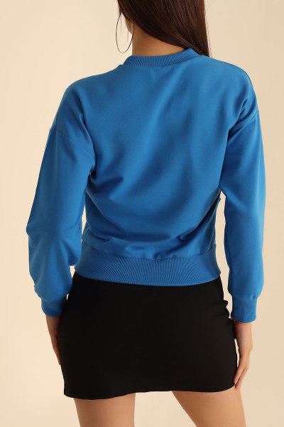 Mavi İki İp Oversize Sweat 199710