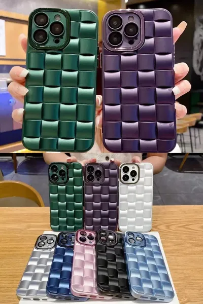 Mavi İPhone 12 Pro Uyumlu Air Serisi Kamera Korumalı 3D Tasarımlı Sert Silikon Telefon Kılıfı 343698