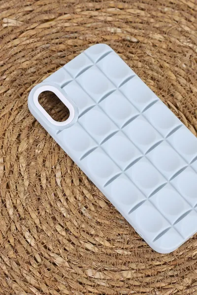 Mavi İPhone XR Uyumlu Karme Serisi Sert Silikon Telefon Kılıfı 404020