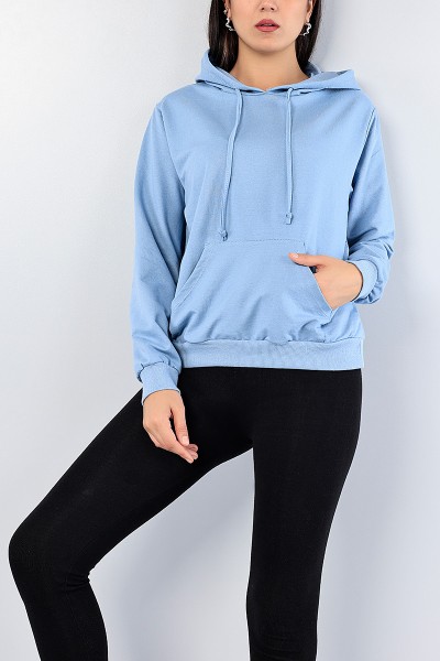 Mavi Kanguru Cepli Bayan Sweat 76190