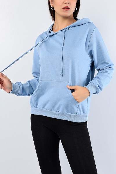 Mavi Kanguru Cepli Bayan Sweat 76190