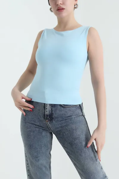Mavi Kolsuz Oysho Kadın Bluz 432352