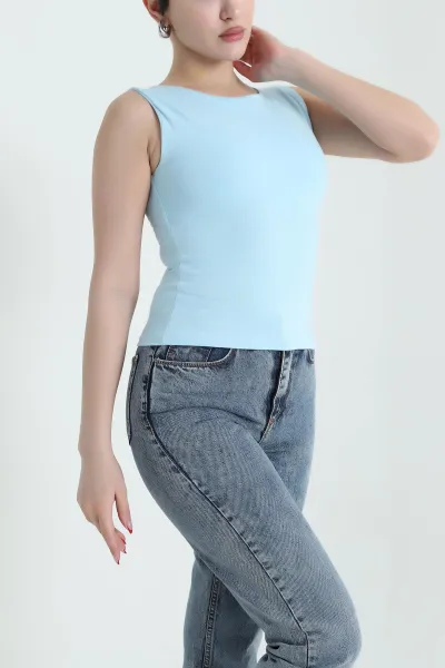 Mavi Kolsuz Oysho Kadın Bluz 432352