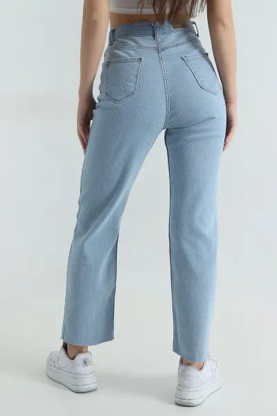 Mavi Lazer Paça Likralı Kadın Kot Pantolon 415084