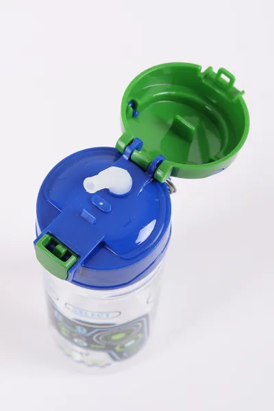 Mavi Mikro Karakterli Pipetli Matara 500 Ml 441753