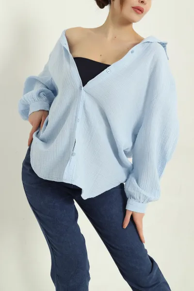 mavi-oversize-muslin-kadin-gomlek-336852