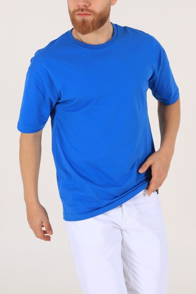 Mavi Oversize Erkek Tişört 170990