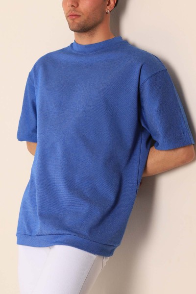 Mavi Oversize Erkek Tişört 181809